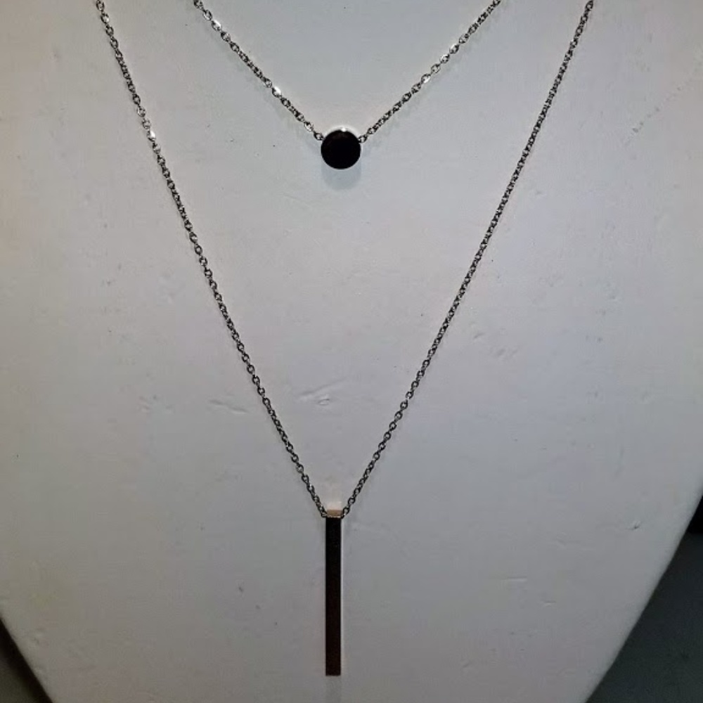 Rose Gold toned layering necklace